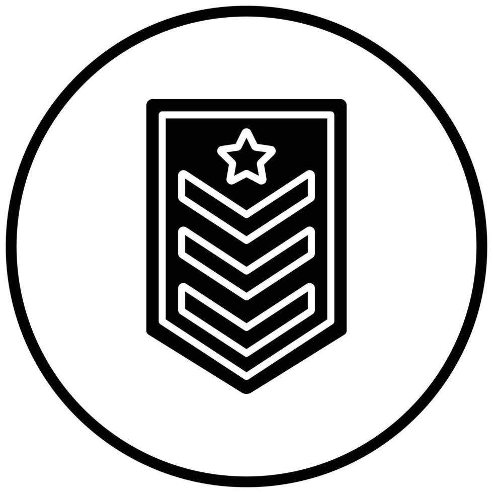 Army Chevron Icon Style vector