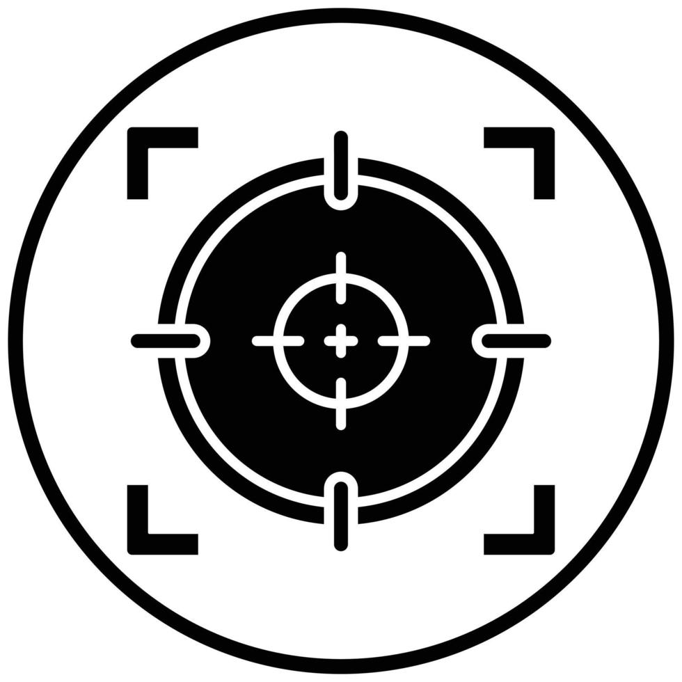 Shoot Target Icon Style vector
