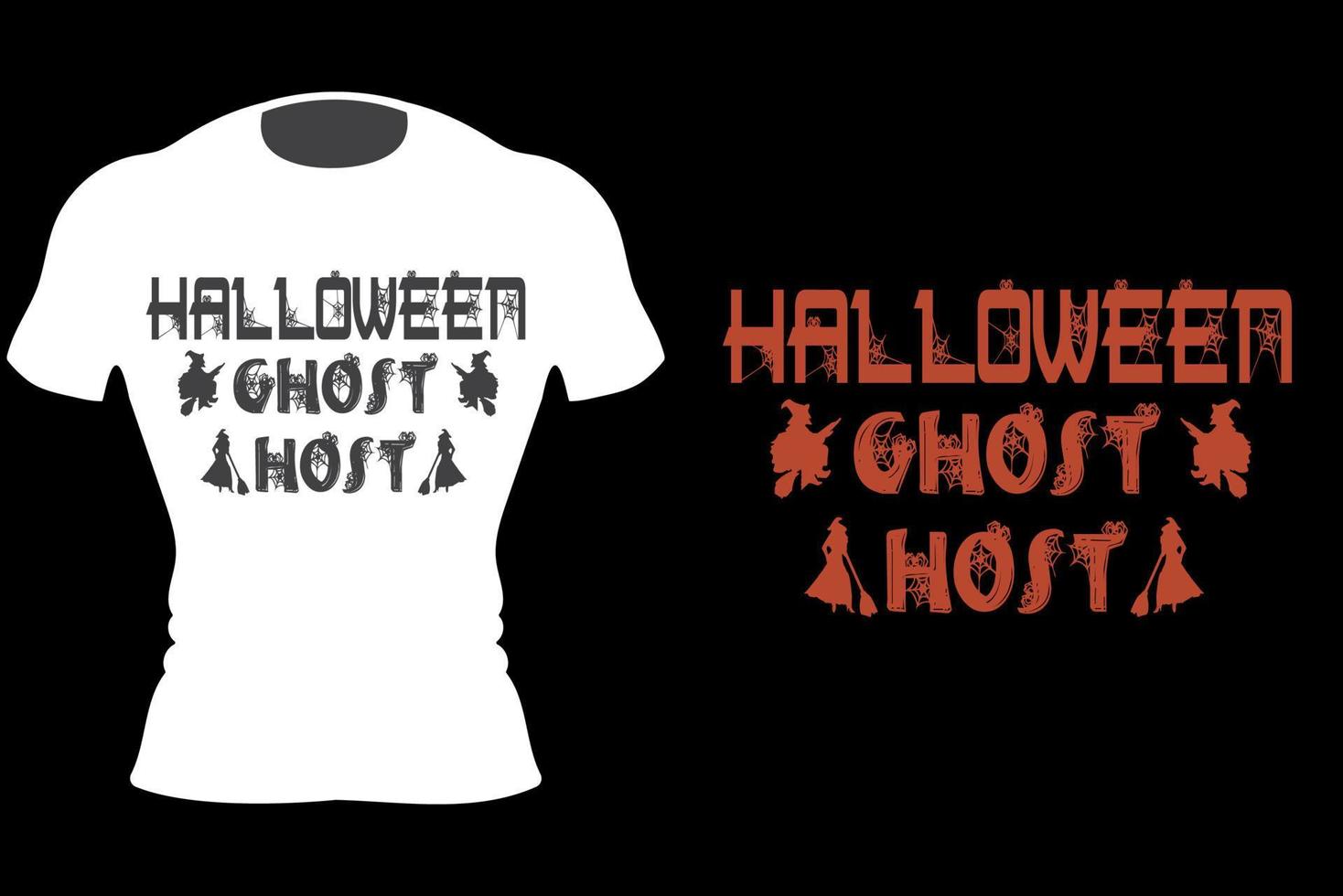 Happy Halloween Typography T-Shirt Design vector