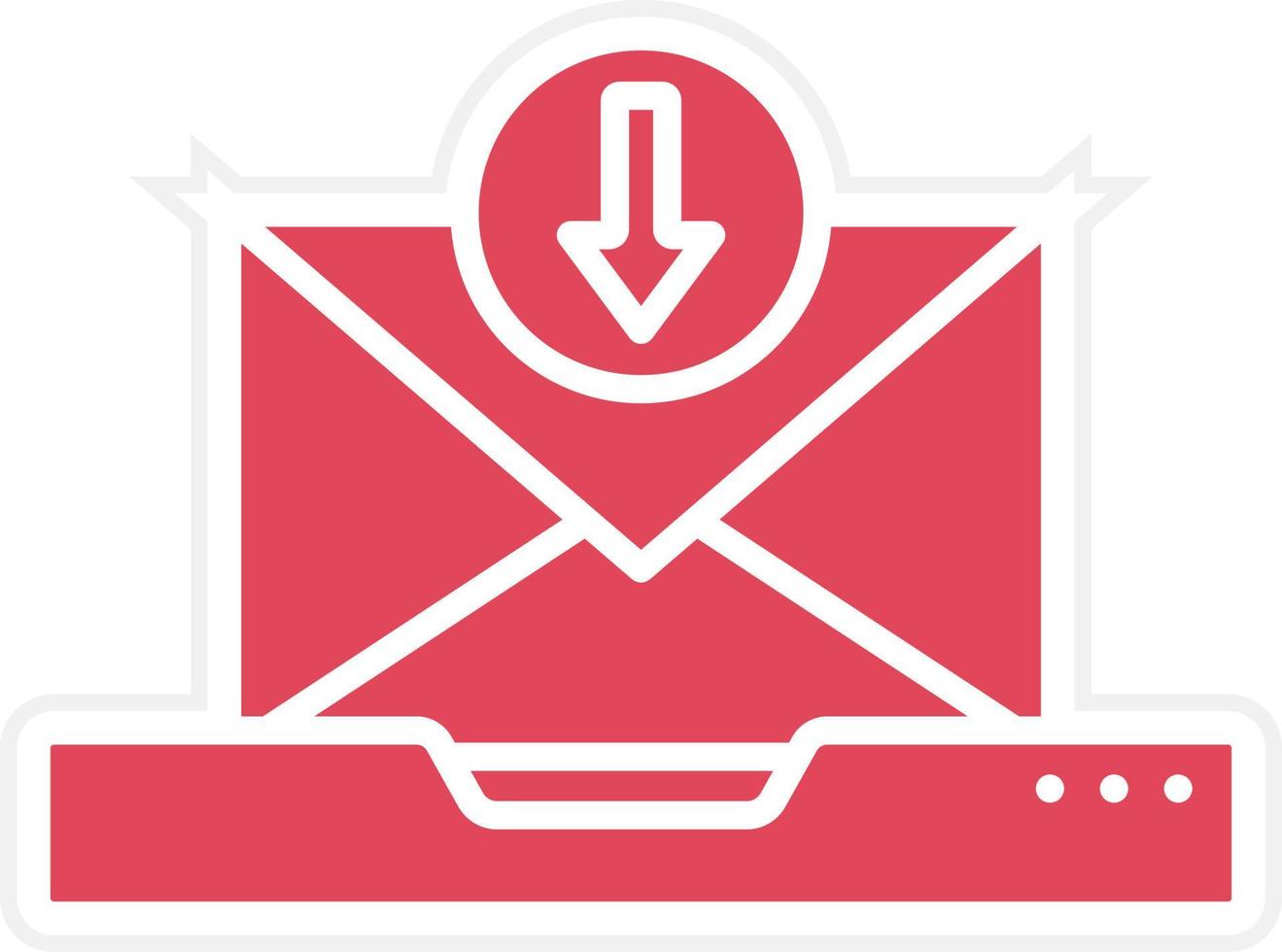 Inbox Icon Style vector