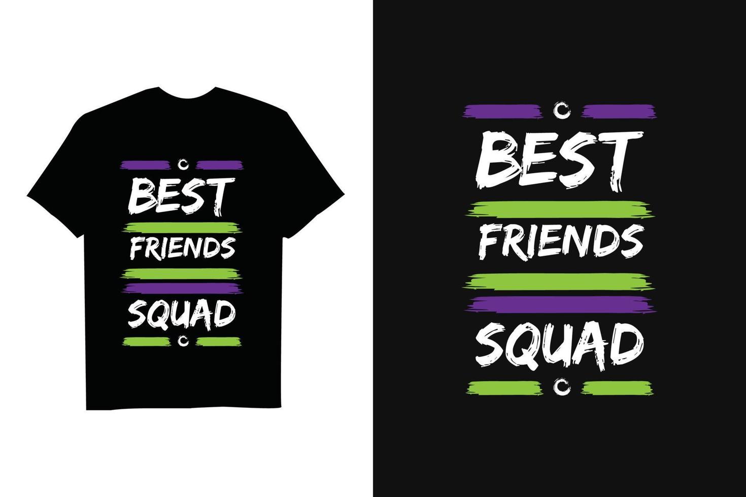 diseño de camiseta con efecto de pincel colorido feliz día de la amistad vector