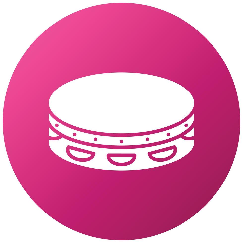 Tambourine Icon Style vector