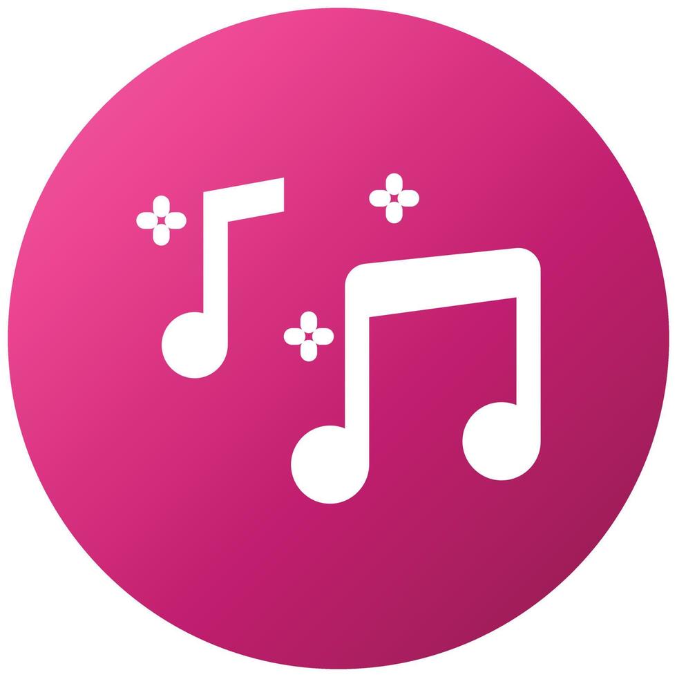 Musical Note Icon Style vector