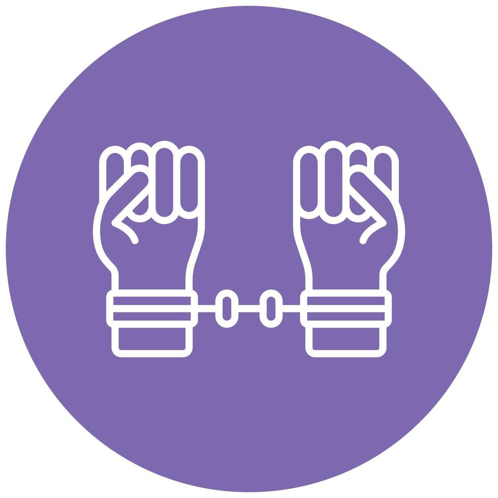 Prisioner Icon Style vector