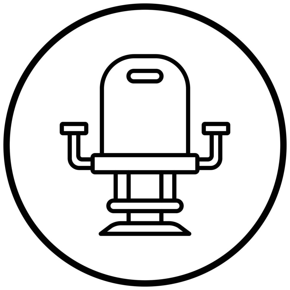 Barber Chair Icon Style vector