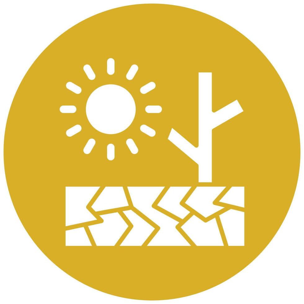 Drought Icon Style vector