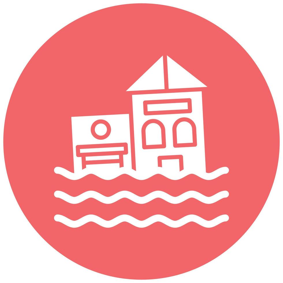 Flood Icon Style vector