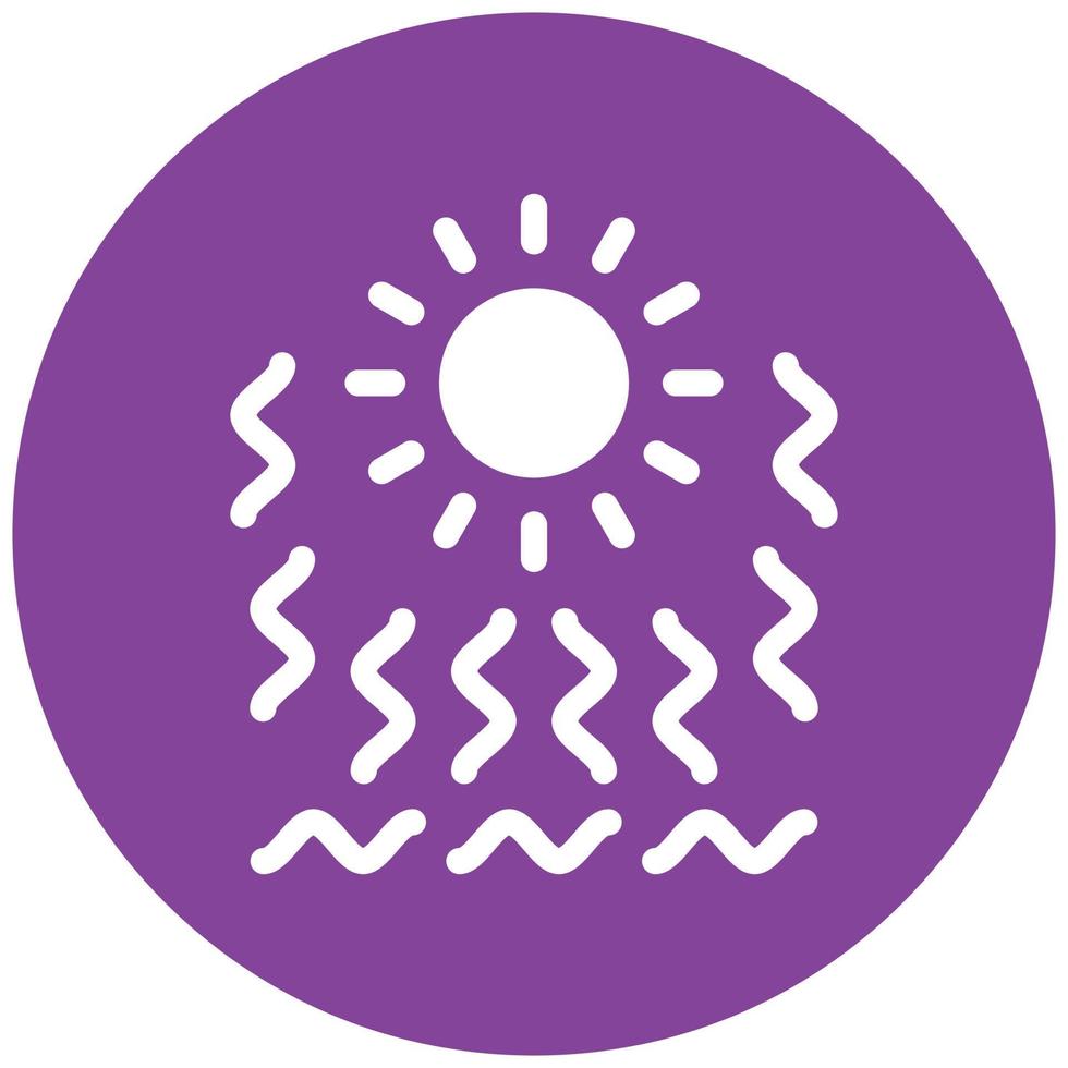Heat Wave Icon Style vector