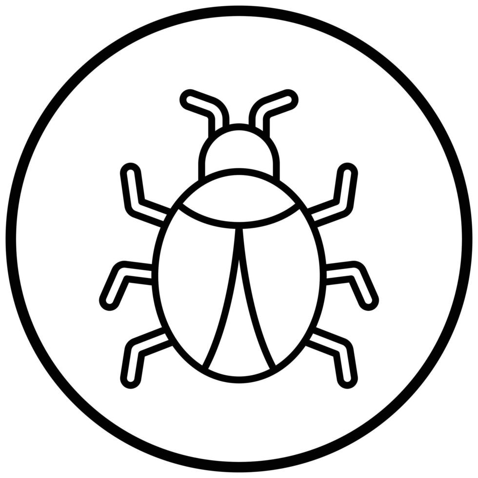 Bug Icon Style vector