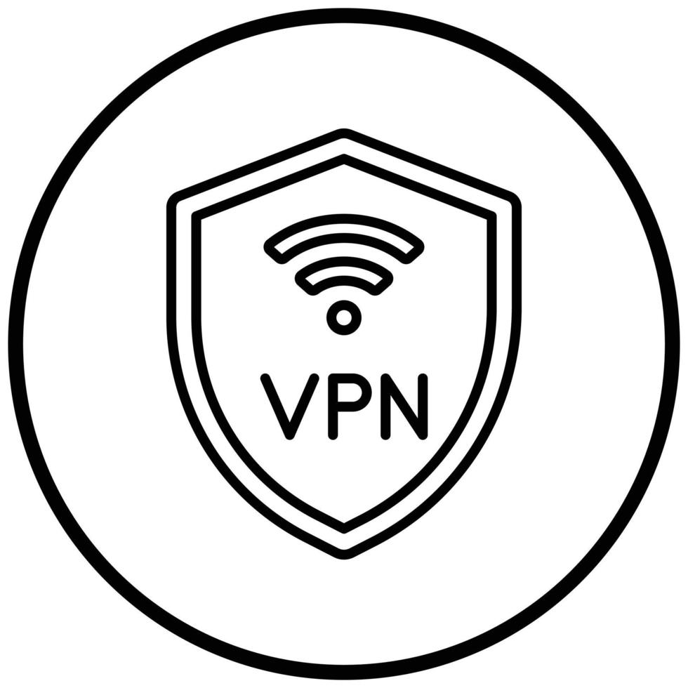 VPN Icon Style vector