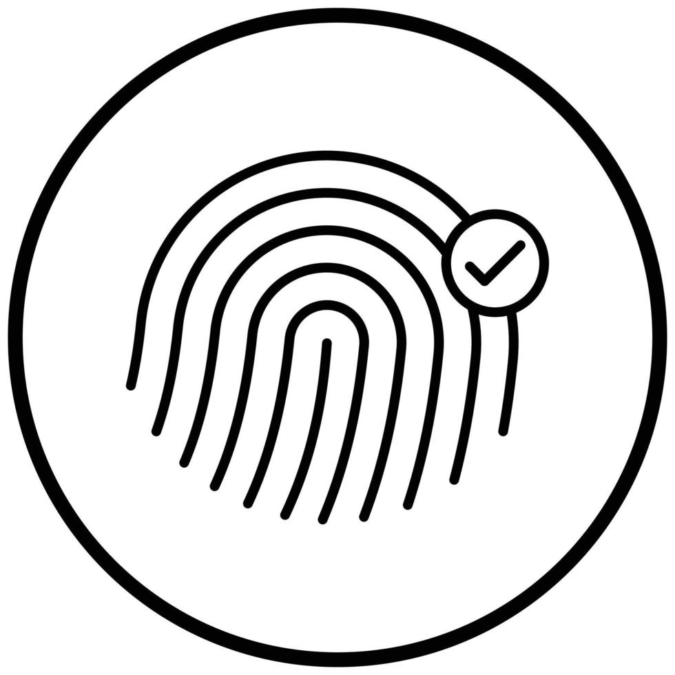 Biometric Icon Style vector