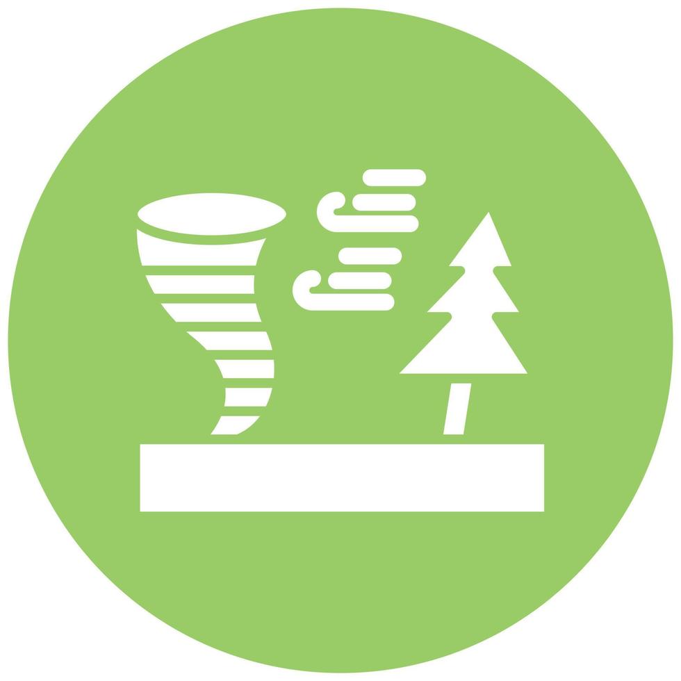 Wind Disaster Icon Style vector