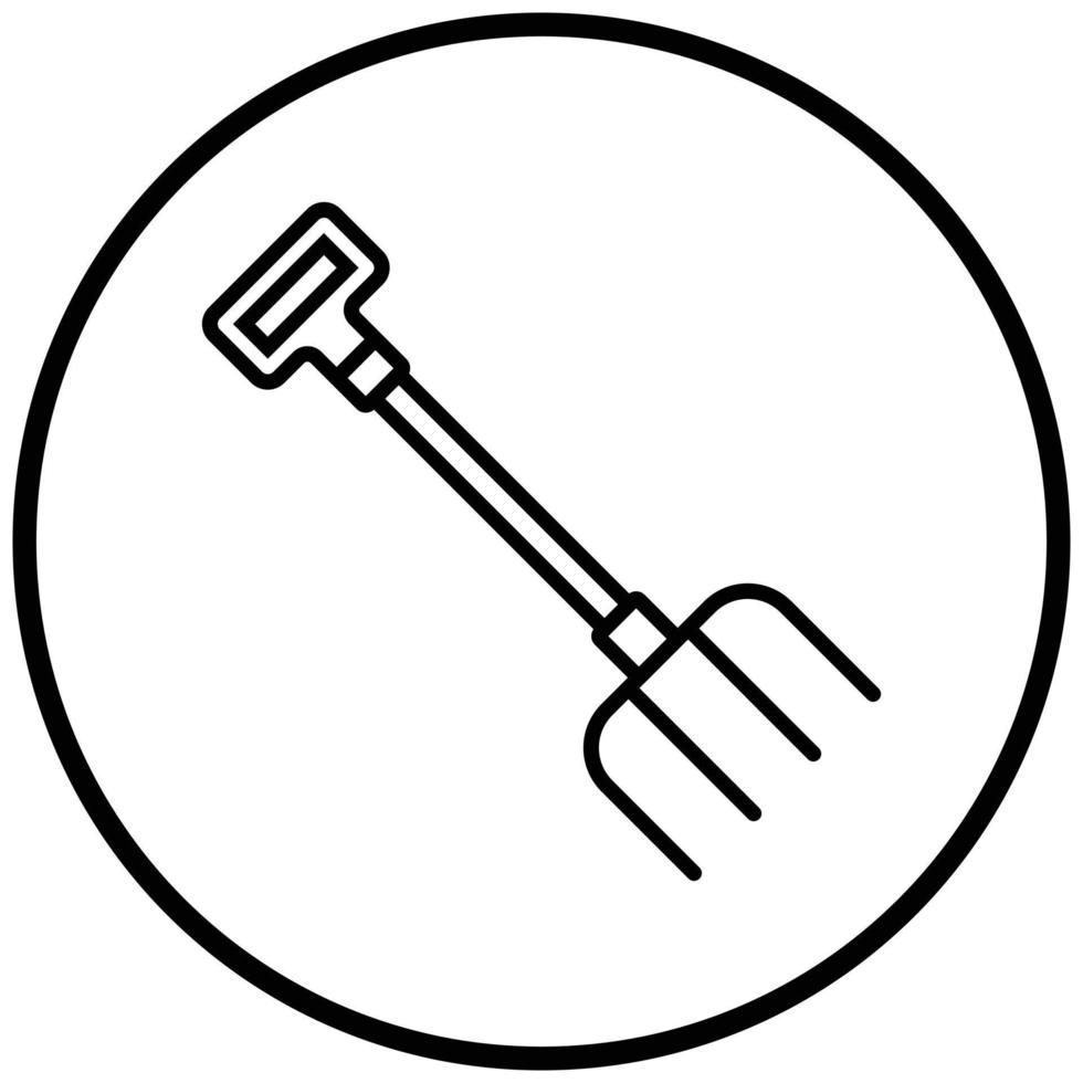 Farm Fork Icon Style vector