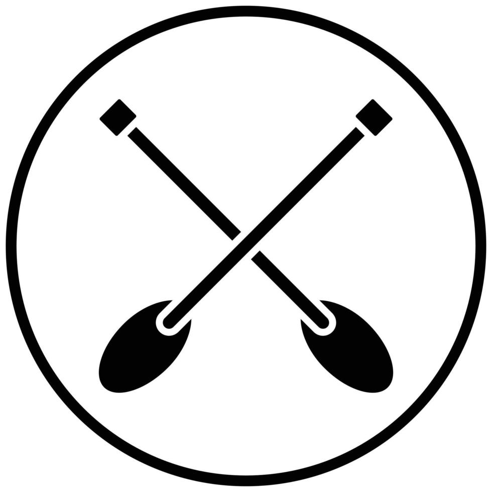 Paddles Icon Style vector