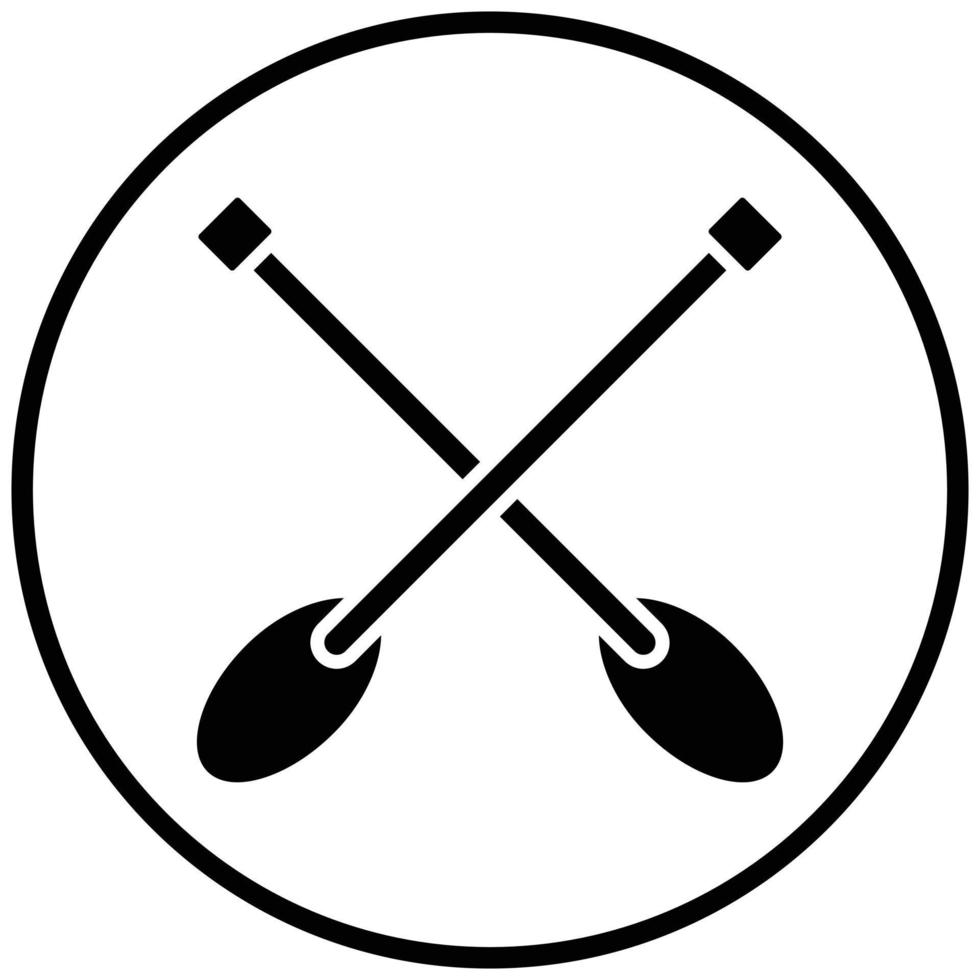 Paddles Icon Style vector