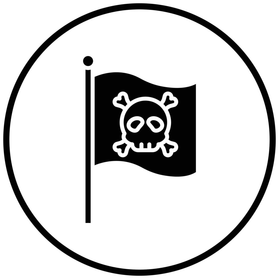 Jolly Roger Icon Style vector