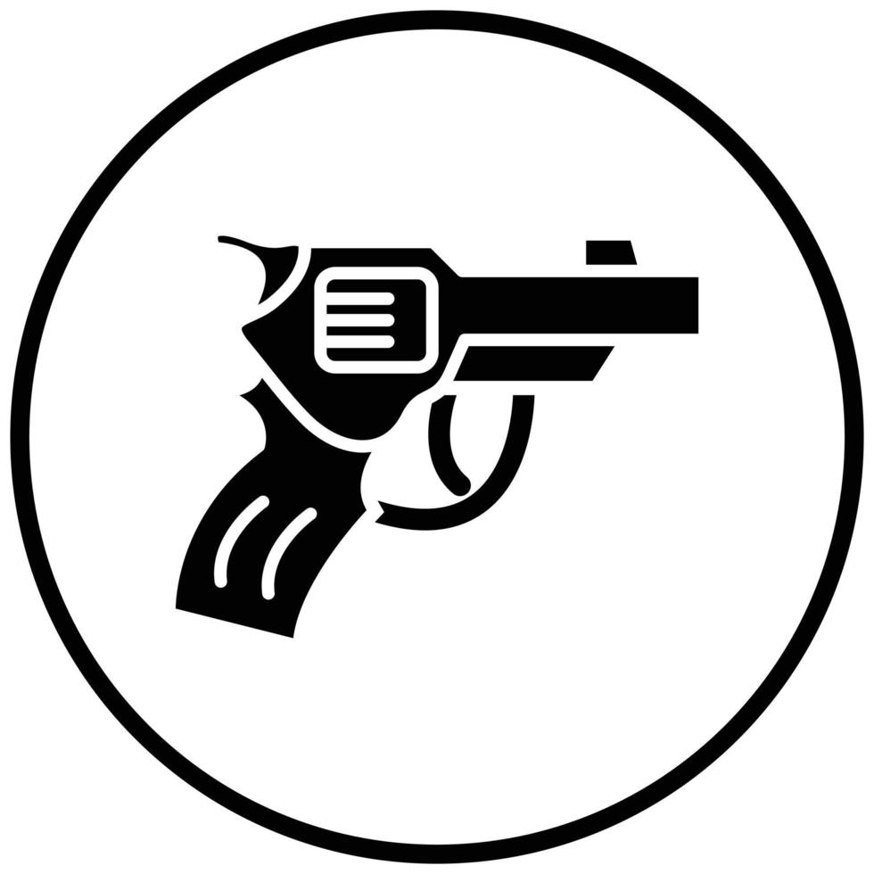 Revolver Icon Style vector