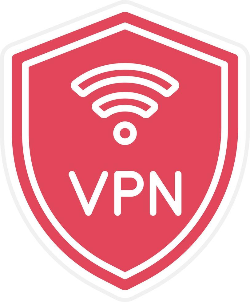 VPN Icon Style vector