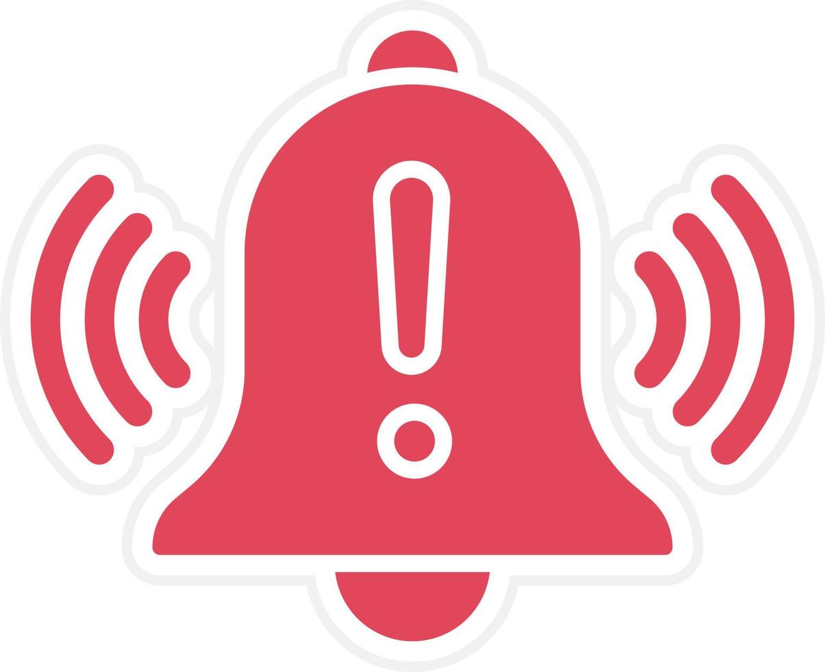 Warning Alarm Icon Style vector
