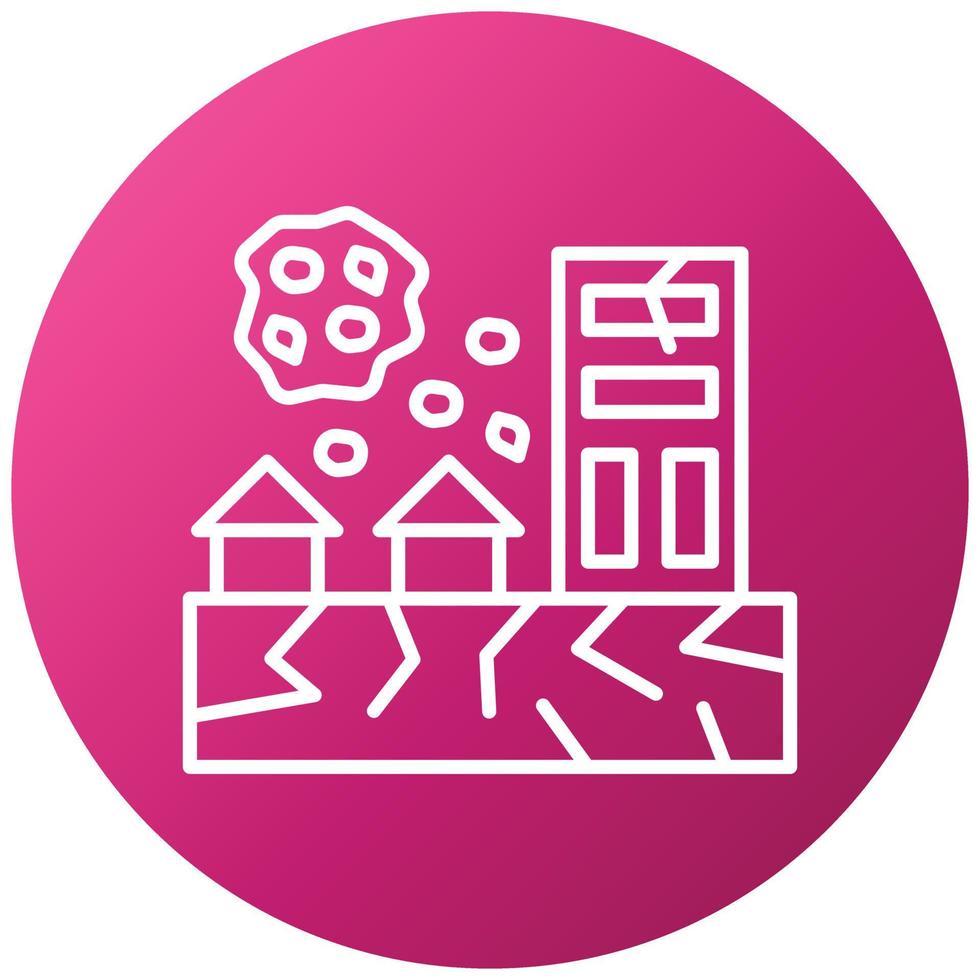 Natural Disaster Icon Style vector