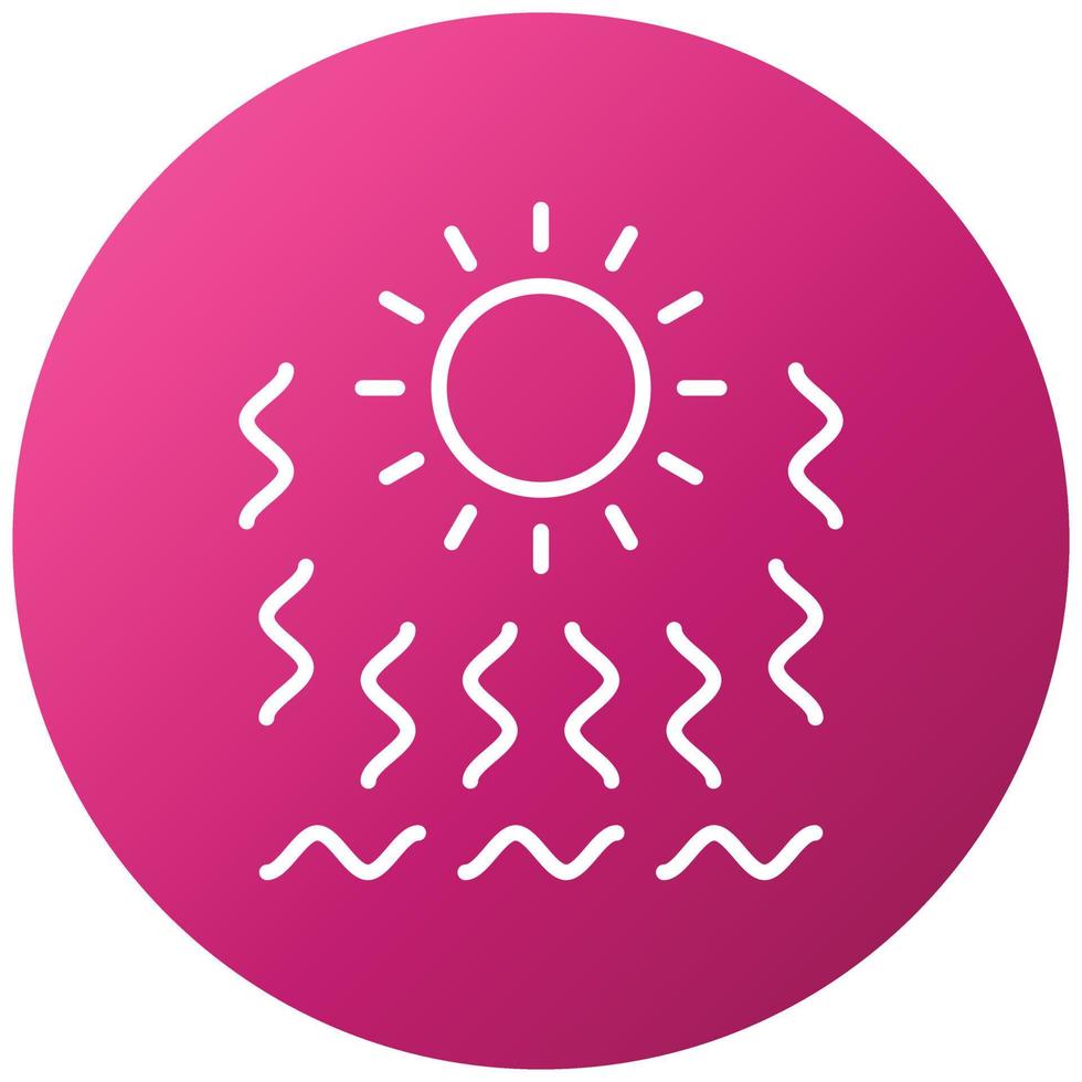 Heat Wave Icon Style vector