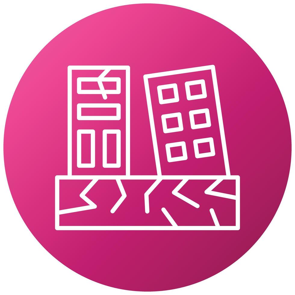Earthquake Icon Style vector