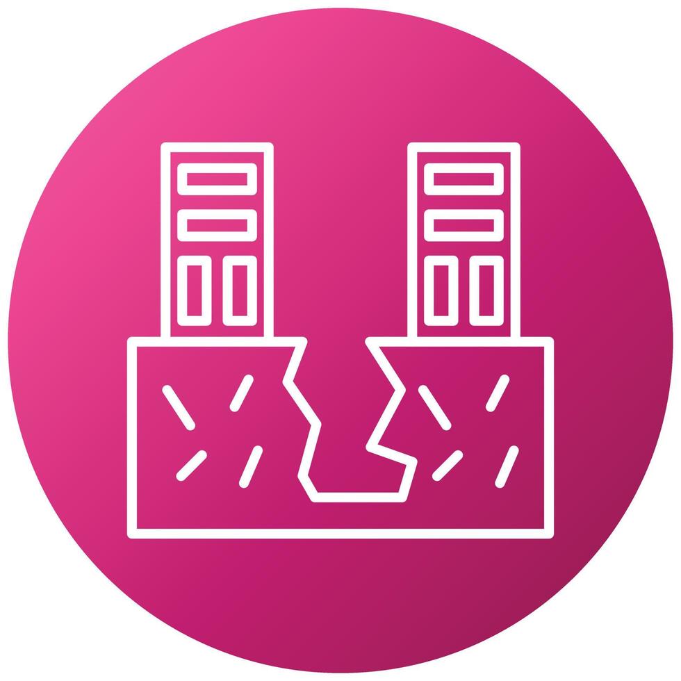 Land Sink Icon Style vector