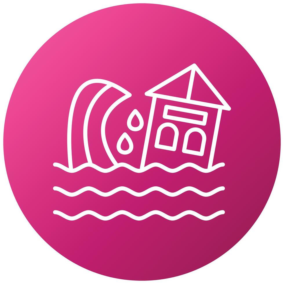 Tsunami Icon Style vector