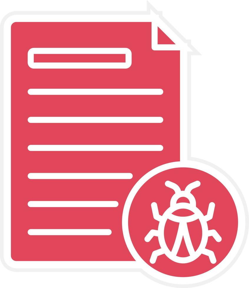 Infected File Icon Style vector