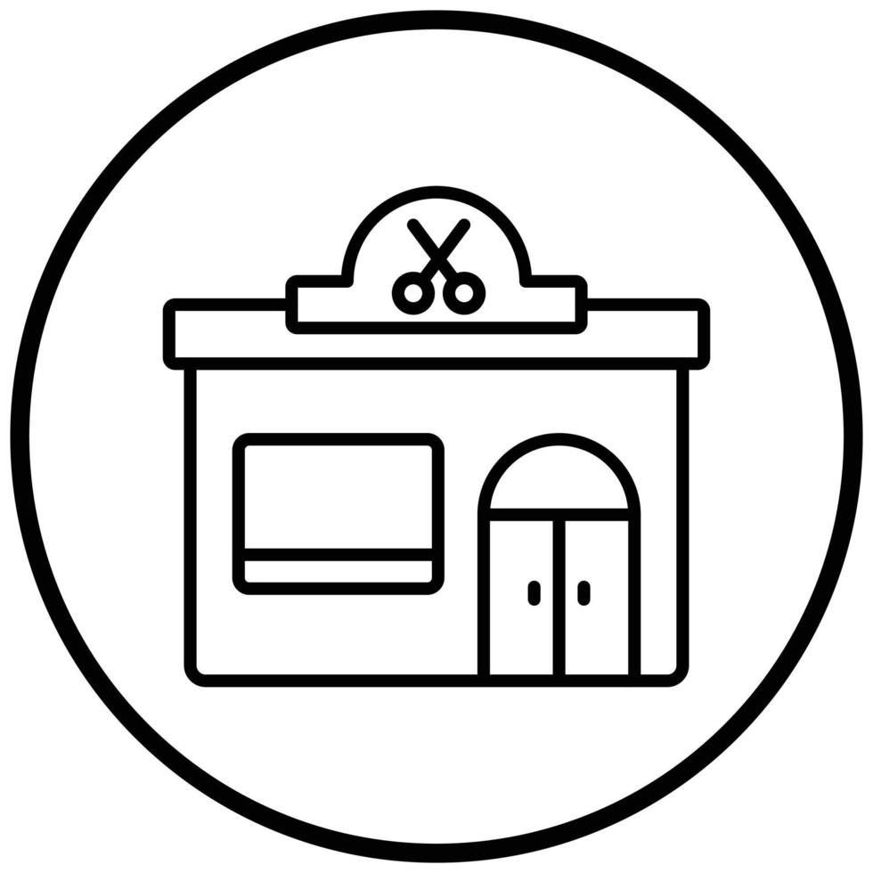Barber Shop Icon Style vector