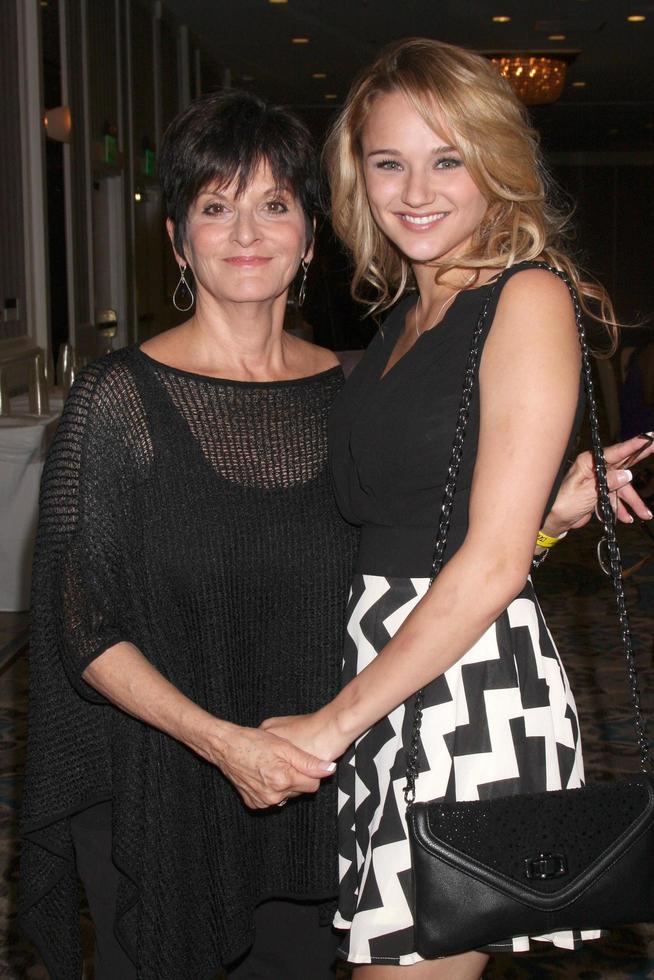 LOS ANGELES, AUG 24 -  Jill Farren Phelps, Hunter King at the Young and Restless Fan Club Dinner at the Universal Sheraton Hotel on August 24, 2013 in Los Angeles, CA photo