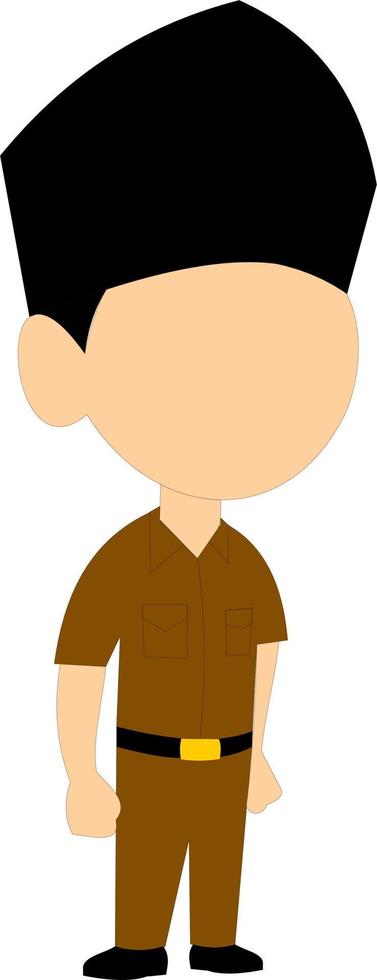 Indonesian civil aparatus vector
