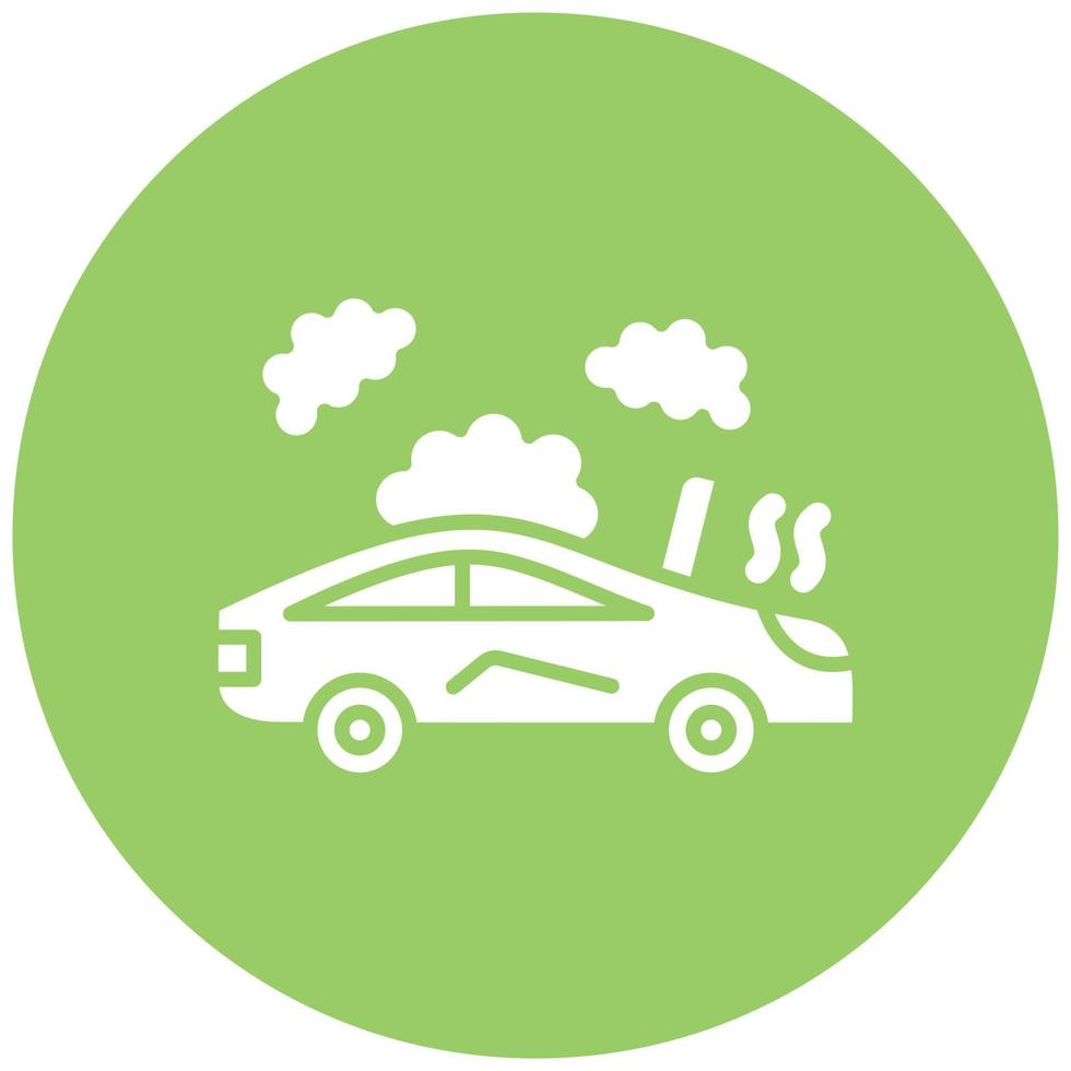 Broken Car Icon Style vector
