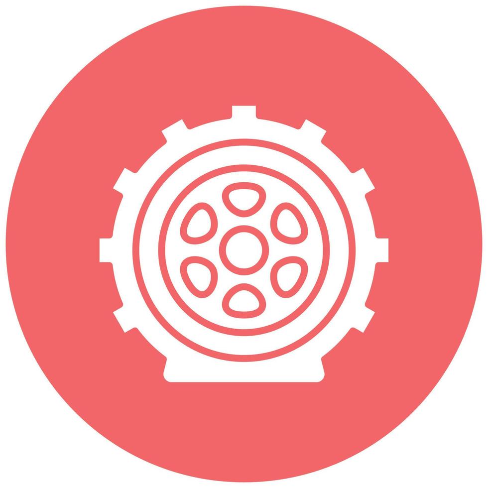 Flat Tire Icon Style vector
