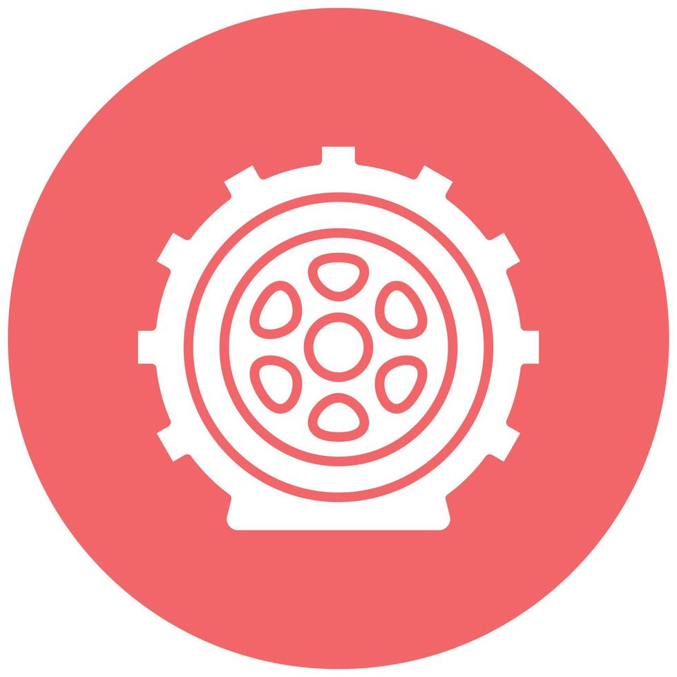 Flat Tire Icon Style vector