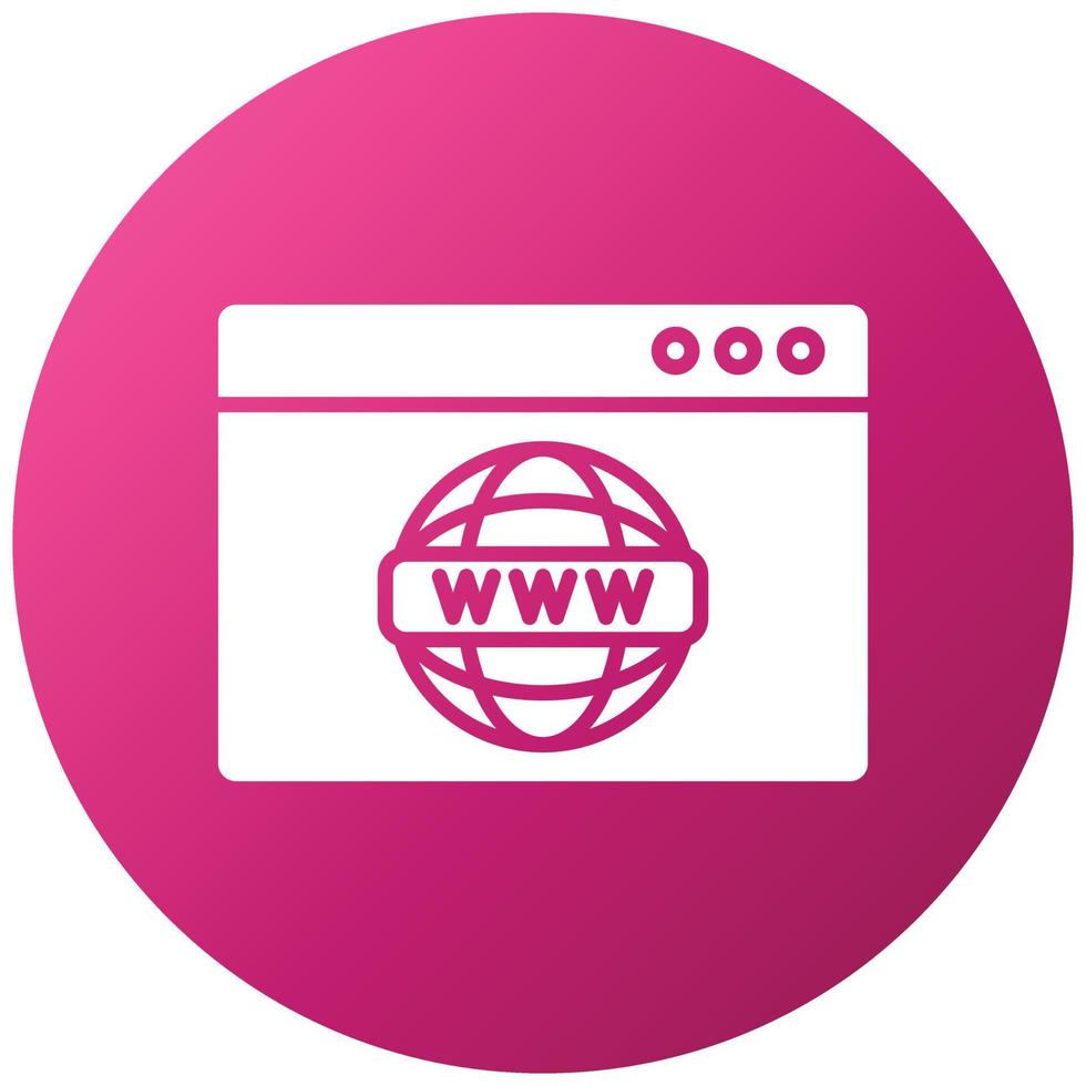 Www Icon Style vector