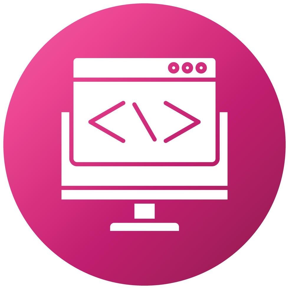 estilo de icono de programación web vector