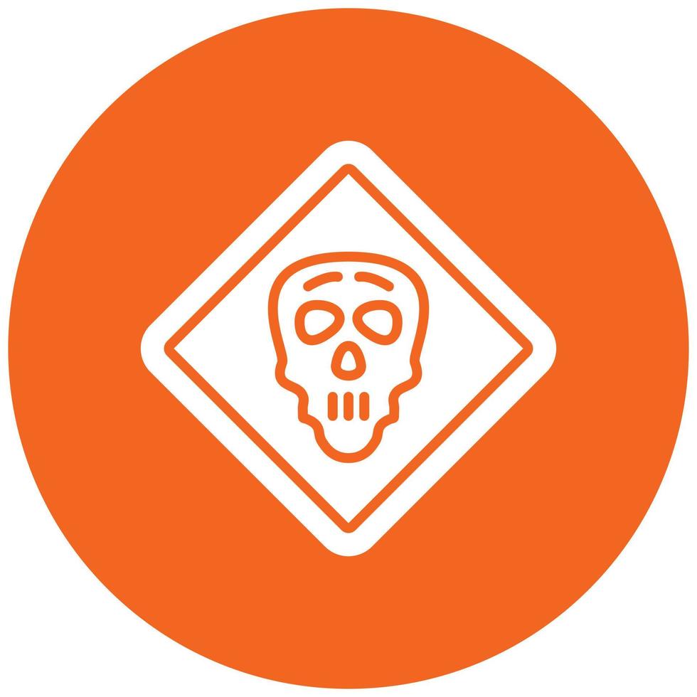 Danger Sign Icon Style vector