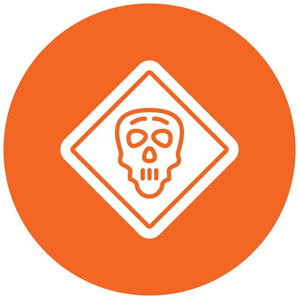 Danger Sign Icon Style vector