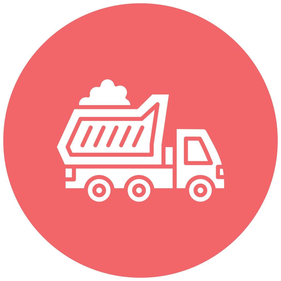 Dump Truck Icon Style vector