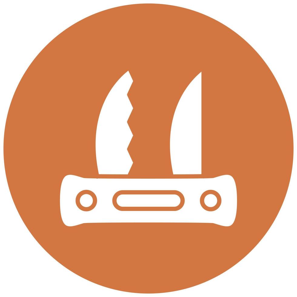 Pocket Knife Icon Style vector