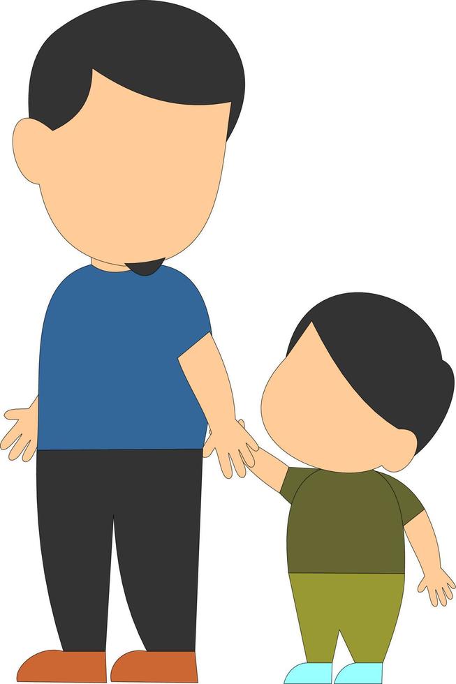 Parenting faceless collection vector