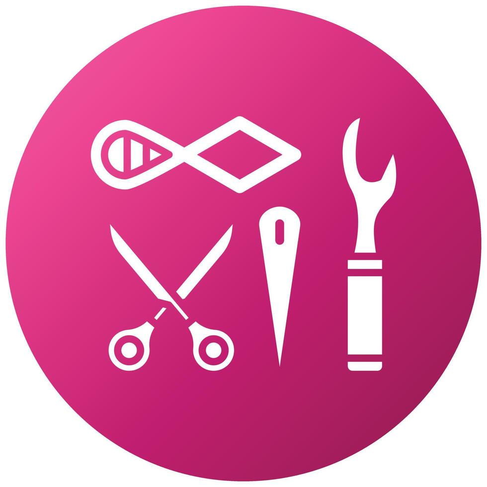 Sewing Tool Icon Style vector