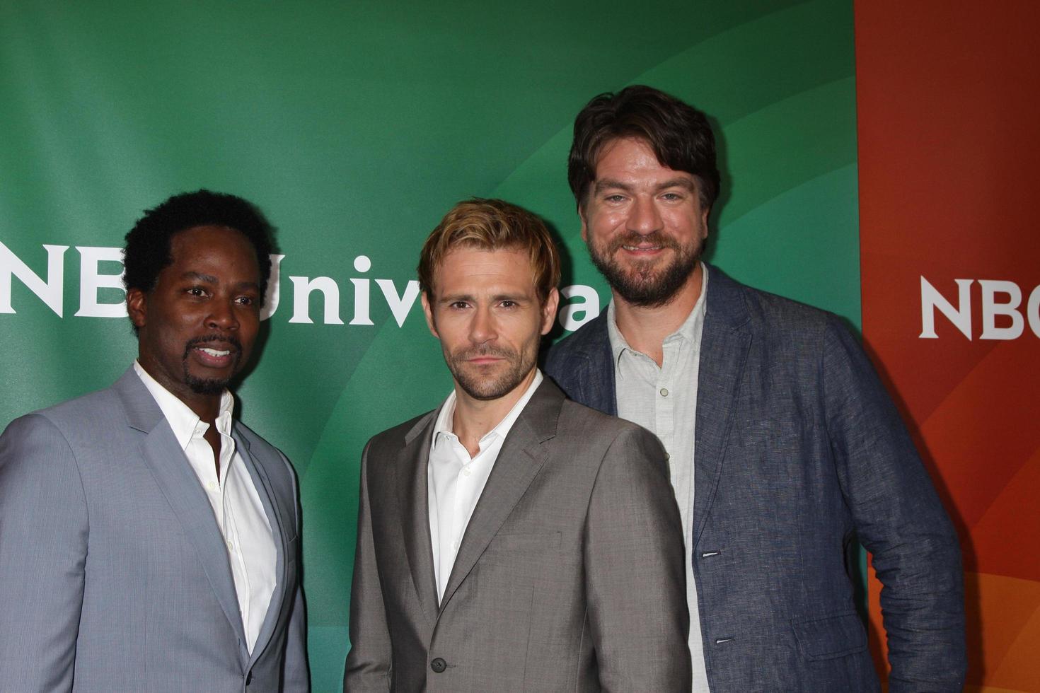 LOS ANGELES, JUL 13 -  Harold Perrineau, Matt Ryan, Charles Halford at the NBCUniversal July 2014 TCA at Beverly Hilton on July 13, 2014 in Beverly Hills, CA photo