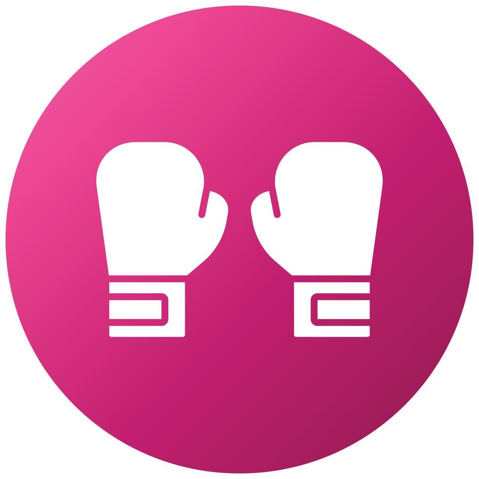 Boxing Gloves Icon Style vector