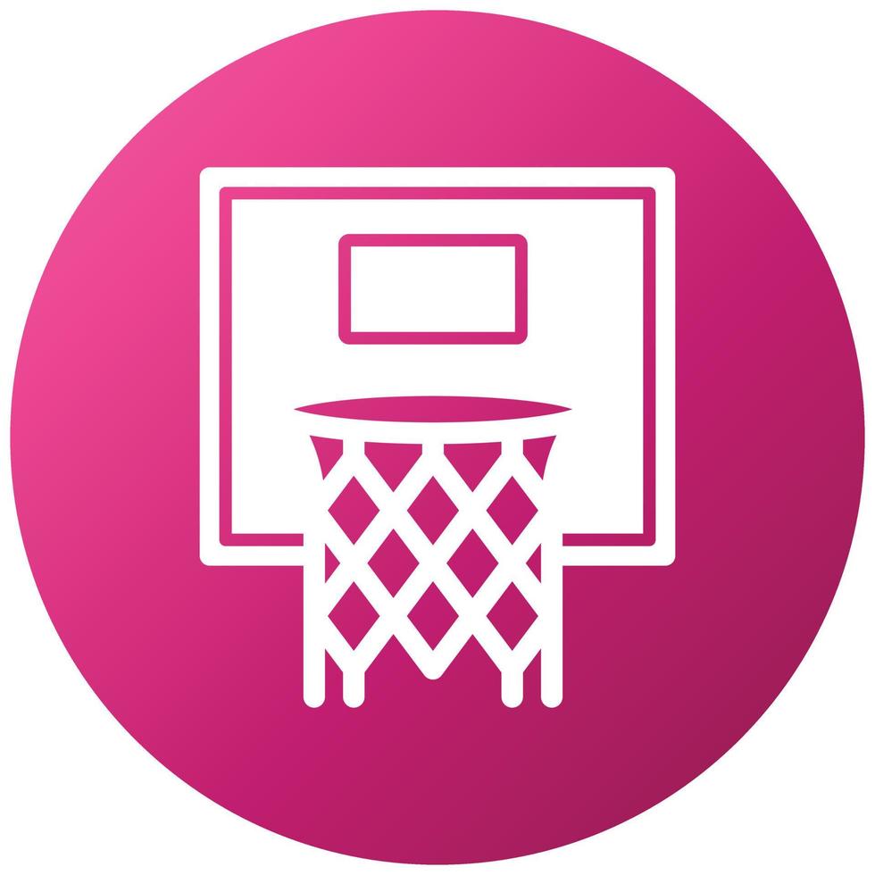 Basketball Hoop Icon Style vector