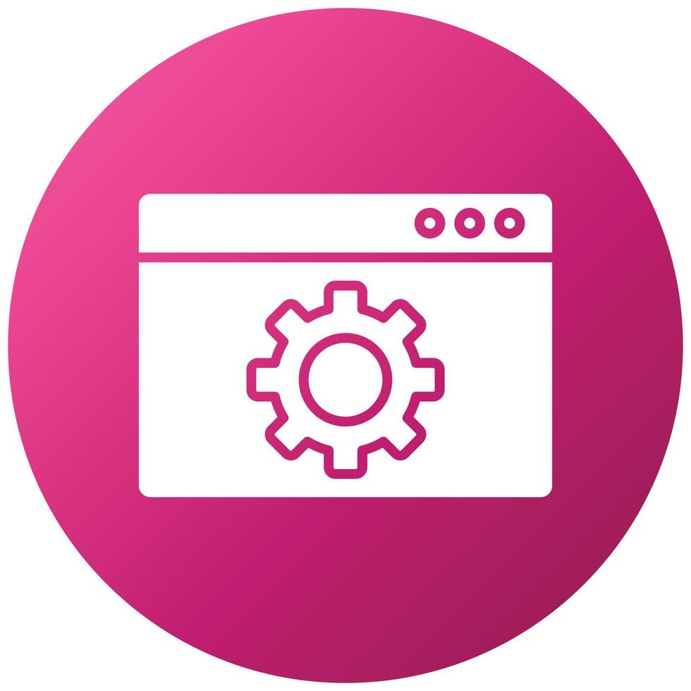 Web Optimization Icon Style vector