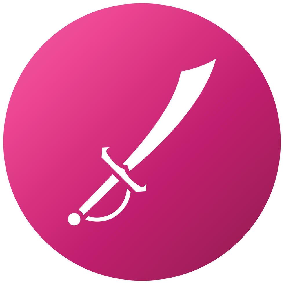 Pirate Knife Icon Style vector