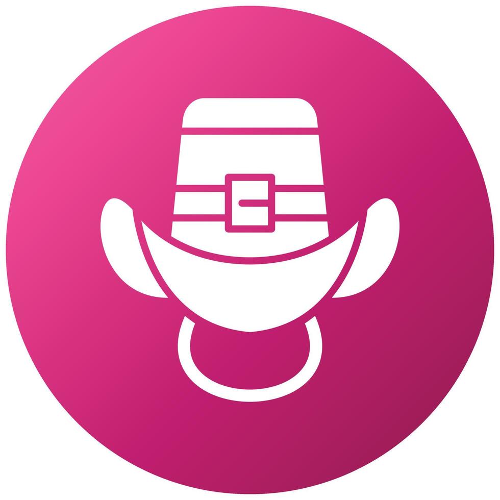 Cowboy Hat Icon Style vector