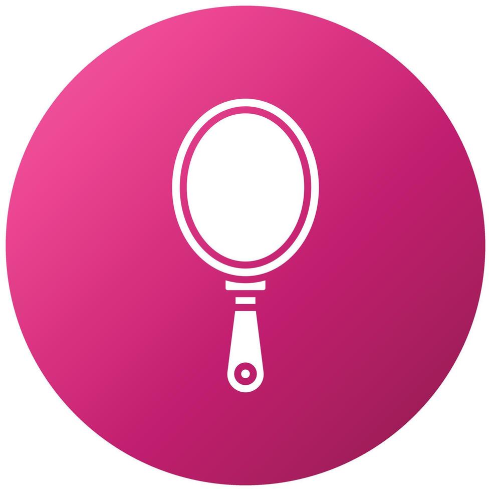 Hand Mirror Icon Style vector